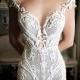 Beautiful Plunging Neckline Wedding Dress