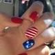 Simple 4th Of July Nail Idea