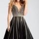 Jovani - 56000 Deep V-Neck A-Line Dress - Designer Party Dress & Formal Gown