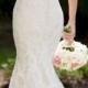 45  Beautiful White Lace Wedding Dress Open Back Ideas