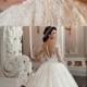 Marvelous Lace & Tulle Scoop Neckline Ball Gown Wedding Dress With Lace Appliques & Beadings