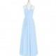 Sky_blue Azazie Fatima - Chiffon Floor Length Back Zip Sweetheart Dress - Simple Bridesmaid Dresses & Easy Wedding Dresses