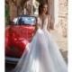 Elihav Sasson 2018 Chapel Train Blush Sweet Aline Deep Plunging V-Neck Sleeveless Embroidery Tulle Wedding Dress - Crazy Sale Bridal Dresses