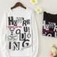 Printed Rhinestone Decorated Scoop Neck Casual 9/10 Sleeves Essential T-shirt - Discount Fashion in beenono