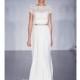 Jim Hjelm - Fall 2015 - Short Sleeve Embellished Sheath - Stunning Cheap Wedding Dresses
