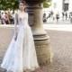 Gemy Maalouf 2017 W17 4799 Aline Illusion Lace Ivory Sweep Train Sleeveless Sweet Appliques Bridal Gown - Elegant Wedding Dresses