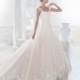 Nicole 2018 NIAB18078 Appliques Aline Covered Button Sleeveless Straps Tulle Blush Elegant Cathedral Train Wedding Gown - Robes de mariée France