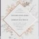 "Ascent" - Customizable Foil-pressed Wedding Invitations In Pink Or Gold By Poi Velasco
