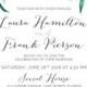 Printable Wedding Invitation Set, Greenery Wedding Invitations, Watercolor Foliage, Modern, Floral, Botanical, Boho Weddings 