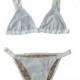 Leah Shlaer Swimwear - New! The Vida Bikini Top In White Mesh - Designer Party Dress & Formal Gown