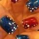 59 Fantastic Bright Summer And Fourth Of July Nail Design Ideas
