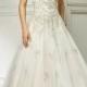Attractive Tulle Jewel Neckline A-line Wedding Dress With Beaded Embroidery