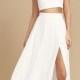 Thoughts Of You White Two-Piece Maxi Dress