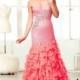 Mac Duggal Ruffle Mermaid Prom Dress 64732H - Crazy Sale Bridal Dresses