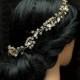 Crystal Hair Vine, Gold Wedding Hair Vine, Bridal Headpiece, Wedding Hair Piece, Wedding Hair Accessory, Gold Bridal Headpiece, Hair Pins - $40.00 USD