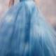 Blue Deep V Neck Sparkly Tulle Long Elegant Formal Real Handmade Prom Dresses, Party Evening Dress From Lass