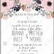 Anemone wedding invitation card printable template invitation download