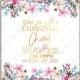 Poinsettia Wedding Invitation floral card Christmas Party invite