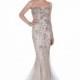 Terani Couture - 1611GL0462A Bejeweled Illusion Bateau Trumpet Dress - Designer Party Dress & Formal Gown