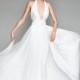 Willowby by Watters Spring/Summer 2018 Badri 50300 Sweep Train Simple Aline Halter Open Back Charmeuse Ruffle Wedding Dress - Rich Your Wedding Day