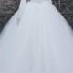 Vintage Satin High Collar Natural Waistline Ball Gown Wedding Dress With Lace Appliques