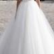 Fabulous Tulle & Satin Spaghetti Straps A-Line Wedding Dresses With Beaded Lace Appliques