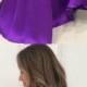 Discount Outstanding Prom Dresses Simple Simple V-Neck Sweep Train Grape Satin Prom Dresses Evening Dresses