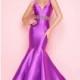 Purple Flash 66043L - Mermaid Long Open Back Dress - Customize Your Prom Dress