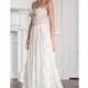 Muse by Callie Tein 2017 Garland Ivory Sweet Sweep Train Sleeveless with Sash Fall Lace Sweetheart Aline Bridal Dress - Bridesmaid Dress Online Shop