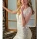 Naama & Anat 2017 Aurora Elegant Chapel Train Champagne Deep Plunging V-Neck Trumpet Open Back Lace Embroidery Wedding Gown - Royal Bride Dress from UK - Large Bridalwear Retailer