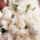 39 All White Wedding Bouquets Inspiration
