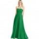 Emerald Azazie Felicity - Back Zip Chiffon Floor Length Sweetheart Dress - Charming Bridesmaids Store