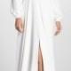 Joanna August Floyd V-Neck Long Sleeve Gown 