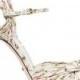 Gucci Knotted Floral-print Leather Sandals - White