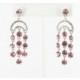 Helens Heart Earrings JE-E08851-S-Pink Helen's Heart Earrings - Rich Your Wedding Day