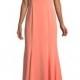 Seaworth Off-the-Shoulder Crepe Gown