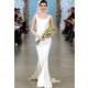 Oscar de la Renta SP14 Dress 8 - Oscar de la Renta Ivory Fit and Flare Sleeveless Full Length Spring 2014 - Rolierosie One Wedding Store
