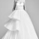 Viktor&Rolf Spring/Summer 2018 Asymmetric Tiered Tulle Gown Floor-Length Sweet Sweetheart Ball Gown Ruffle Wedding Dress - Customize Your Prom Dress
