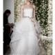 Reem Acra - Fall 2015 - Strapless Cream Tulle Ballgown Wedding Dress - Stunning Cheap Wedding Dresses
