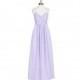 Lilac Azazie Paola - Floor Length Sweetheart Back Zip Chiffon Dress - Charming Bridesmaids Store