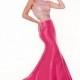Cerise Panoply 14797 - 2-piece Mermaid Sleeveless Open Back Dress - Customize Your Prom Dress