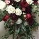 Love This Greenery Bouquet With Burgundy