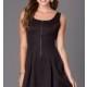 Short Sleeveless Scoop Neck Black Dress - Brand Prom Dresses