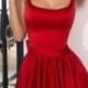 Great 2018 Prom Dresses 2018 Fashion Strap Cute A-Line Red Homecoming Dress,Simple Short Prom Dress