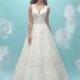 Allure Bridals 9457 Tank Lace A-Line Wedding Dress - Crazy Sale Bridal Dresses