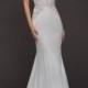 Blush by Hayley Paige Xenia Beaded Crepe Mermaid Gown 