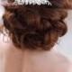 ELENE Ivory Pearl And Crystal Bridal Hair Comb