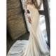 Olivia Bottega 2018 Vikayt Chapel Train Sweet Illusion Fit & Flare Long Sleeves Appliques Chiffon Open V Back Wedding Dress - Royal Bride Dress from UK - Large Bridalwear Retailer