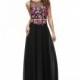 Dancing Queen - Simulated Two-Piece Embroidered Applique Long Dress 9800 - Designer Party Dress & Formal Gown