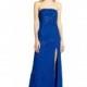 Adrianna Papell - Strapless Beaded Slit Gown AP1E200657 - Designer Party Dress & Formal Gown